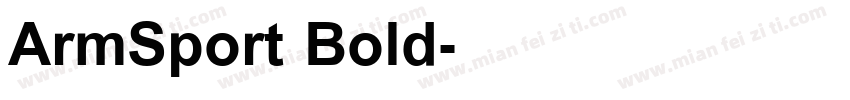 ArmSport Bold字体转换
